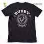Rugby Collegiate Organic T Shirt, thumbnail 2 of 10