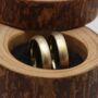 Handmade 18ct Gold Mokume Gane Wedding Ring Set, thumbnail 4 of 4