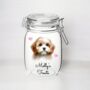 Personalised Cavachon Kilner Style Dog Treat Jar, thumbnail 2 of 2