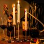 Set Of Three Crystal Filled Stem Candle Sticks, thumbnail 3 of 4