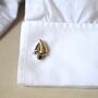 Sailboat Cufflinks Silver Nautical Gift For Sailors And Ocean Lovers, thumbnail 1 of 5