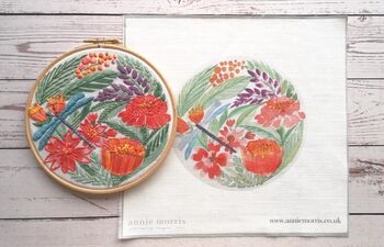 Dragonfly Hand Embroidery Pattern Design, 5 of 8