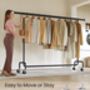 Heavy Duty Clothes Rack Extendable Rail, thumbnail 4 of 6