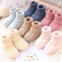 New Baby Luxury Cotton Cable Blanket And Booties Set, thumbnail 2 of 11