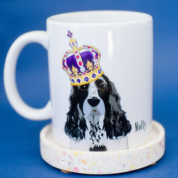King's Coronation Royal Dog Personalised Mug, 3 of 11