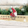 Wooden Santa Advent Rule Festive Countdown Calendar, thumbnail 2 of 6
