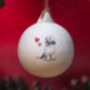 Old English Sheepdog Ceramic Round Bauble, thumbnail 1 of 5