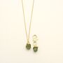 Peridot Owner Necklace And Pet Collar Charm Set, thumbnail 2 of 7