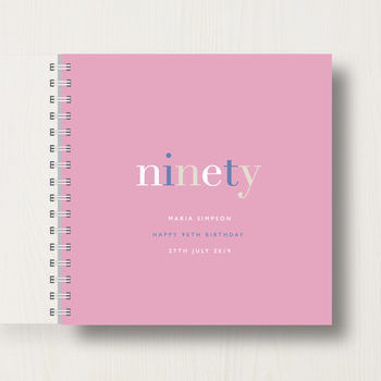 Personalised 90th Birthday Memory Book, 11 of 11