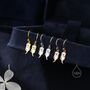 Otter Drop Hook Earrings In Sterling Silver, thumbnail 2 of 11