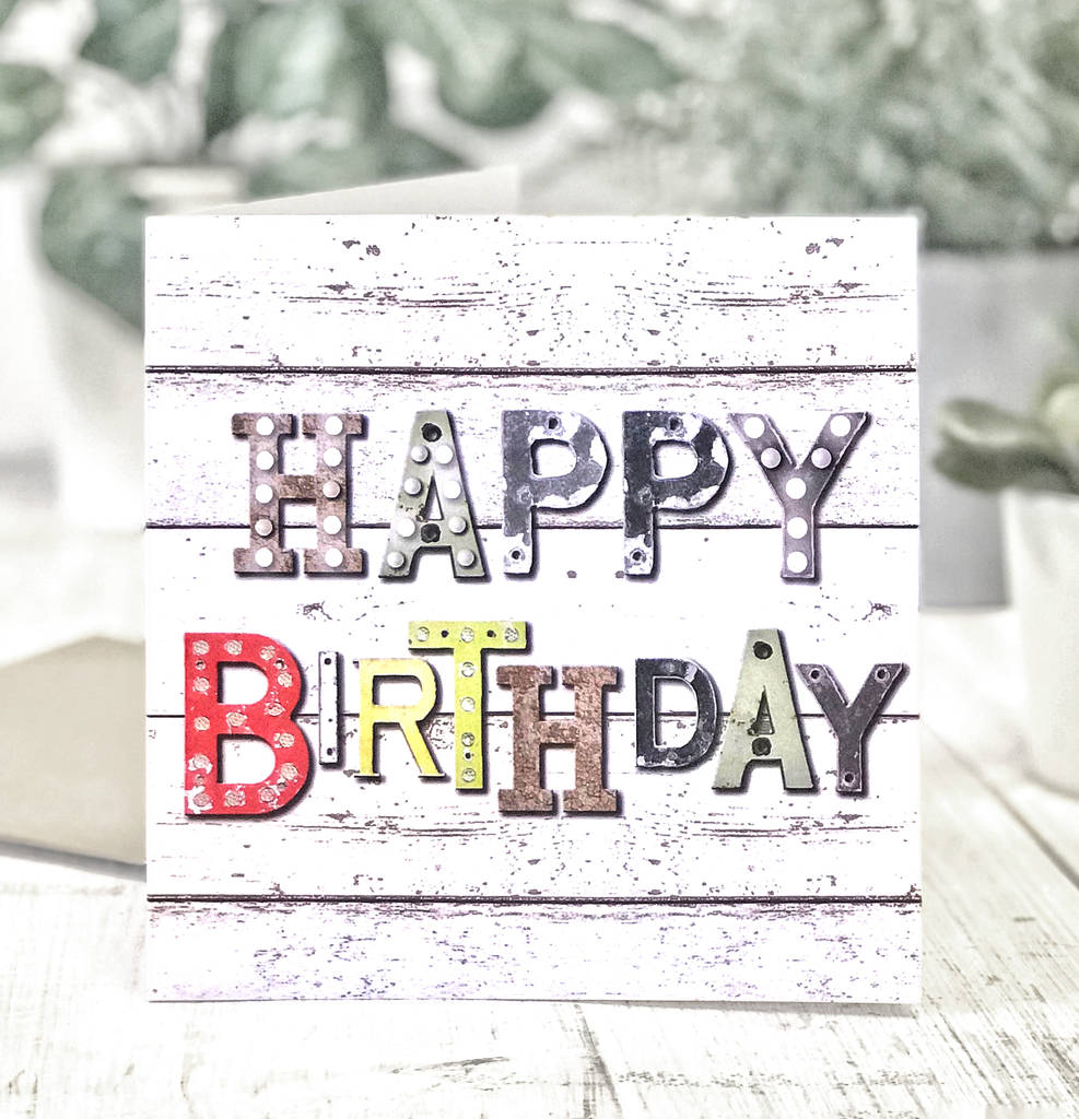 Happy Birthday Card For Male