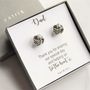 Thank You Dad Tie The Knot Cufflink Gift, thumbnail 1 of 4