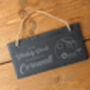 We're Terribly Posh, We Holiday In Cornwall Illustrated Slate Sign, thumbnail 1 of 4