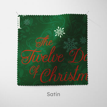 Green 12 Days Of Christmas Cushion, 4 of 7