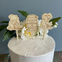 Personalised Pooh Bear Cake Toppers Set Of Three, thumbnail 5 of 5