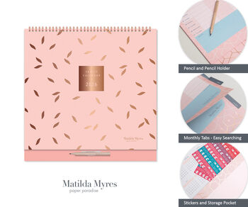 2026 Family Calendar Matilda Myres Five Person, 6 of 12