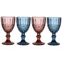 Set Of Four Sapphire And Amethyst Goblets, thumbnail 2 of 6