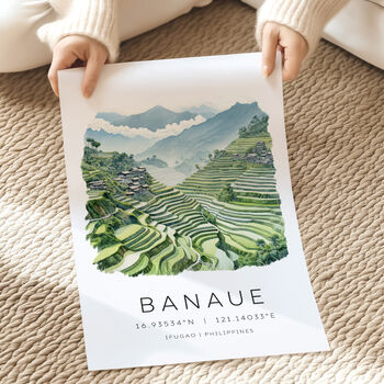 Philippines Travel Print Of Banaue Rice Fields, 2 of 7