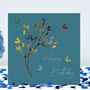 Butterfly Birthday Collection Of Five Flower Bud Cards, thumbnail 1 of 12