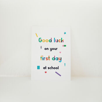 Starting School Card By Studio Carnaval