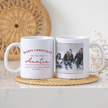 Personalised Christmas Photo Mug Christmas Gifts For Grandad, 2 of 4