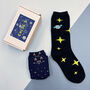 Personalised Space Captain Two Pairs Socks In A Box, thumbnail 6 of 7