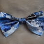 Modern Bow Tie G.P.O 1916 Print In Blue, thumbnail 2 of 5
