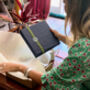 Large Personalised Wedding Guest Book Bound In A Luxurious Bookcloth, thumbnail 9 of 10