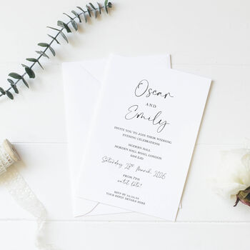 This Is Love Wedding Invitations Pack Of 10, 3 of 3