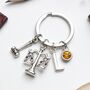 Scales Of Justice Keyring, Personalised Gift, thumbnail 1 of 10