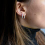 Flicker Bar Stud Earrings, thumbnail 2 of 4