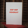 Hip Hip Hooray Greetings Card, thumbnail 1 of 2