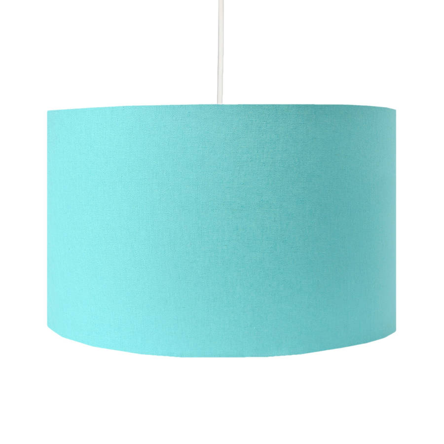 handmade aqua lamp shade by hunkydory home | notonthehighstreet.com