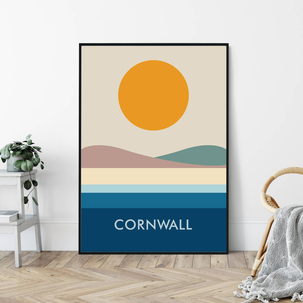 Cornwall Travel Poster Print