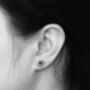 Hexagonal Colour Pencil Earring Studs, Random Colour, thumbnail 3 of 3