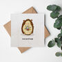 Valentine's Day Plantable Seed Paper Card Cute Hedgehog, thumbnail 1 of 2