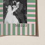 Personalised Wedding Photograph Print With Stripe Border, thumbnail 11 of 12