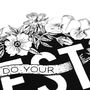 'Do Your Best Forget The Rest' Hand Lettered Print, thumbnail 4 of 8