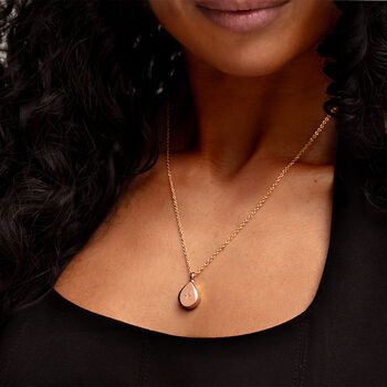 Diamond Teardrop Urn 18 K Rose Gold Plated Silver, 2 of 9