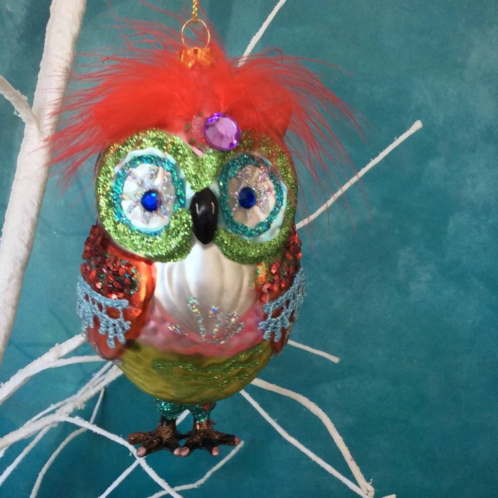 Bright Owl Christmas Bauble