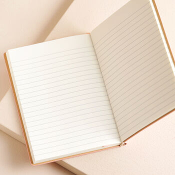 Pink Vegan Leather Embossed Notebook, 2 of 2