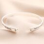 Rooting For You Meaningful Word Bangle In Silver, thumbnail 2 of 3