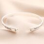 Rooting For You Meaningful Word Bangle In Silver, thumbnail 2 of 4