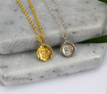 Sterling Silver And Gold Ohm Charm Necklace By Mara Studio ...