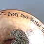 Personalised Copper Bowl, Medium. Handmade 9th Anniversary Gift, thumbnail 5 of 9