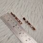 Red Garnet Drop Silver Earrings, thumbnail 7 of 9