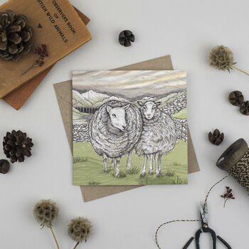 'Sheep' Christmas Card, 2 of 2