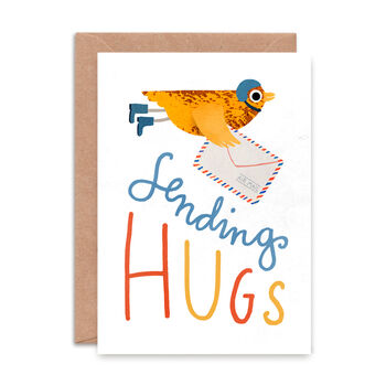 'Sending Hugs' Greetings Card, 2 of 2