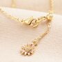 Hummingbird Pendant Necklace In Gold, thumbnail 3 of 6