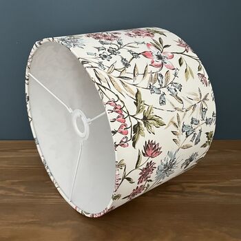 Whinfell Blush Pink Floral Drum Lampshades, 6 of 9